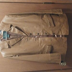 Vintage brown leather jacket
